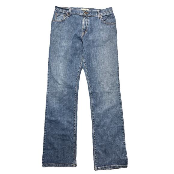 Levi’s 550 Jeans Women’s Size 12 Long Blue Medium Wash Relaxed Bootcut Red Tab - Picture 1 of 11